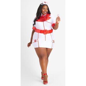 Zip-Up Plus Size Nurse Halloween Costume
